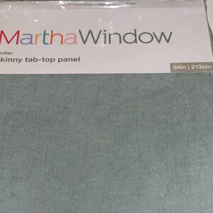 Martha Stewart Window panel Skinny Tab -Top Panel 84" New